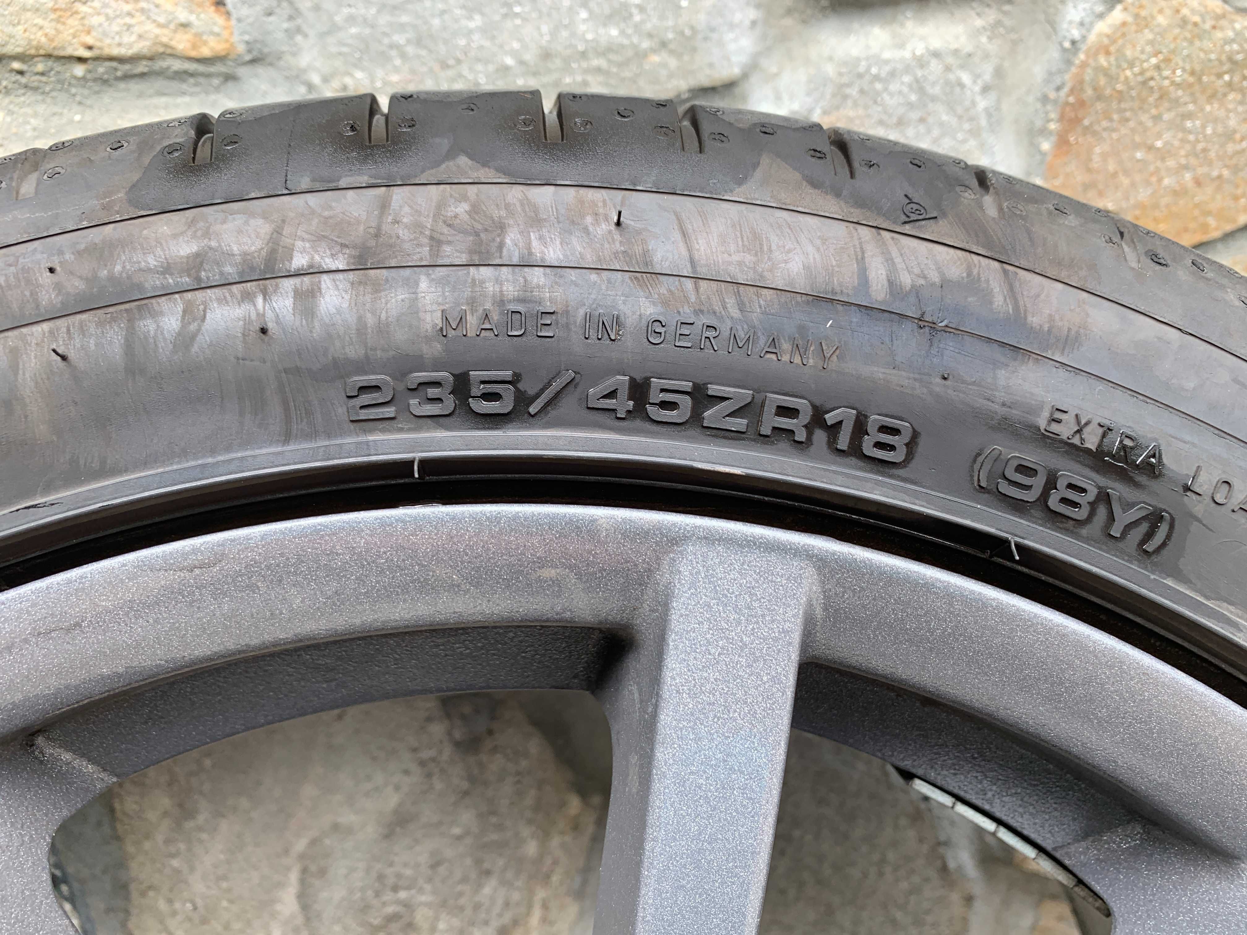 Джанти 18"  5x100 за Subaru,WV и др. с гуми Dunlop sport maxx DOT4823