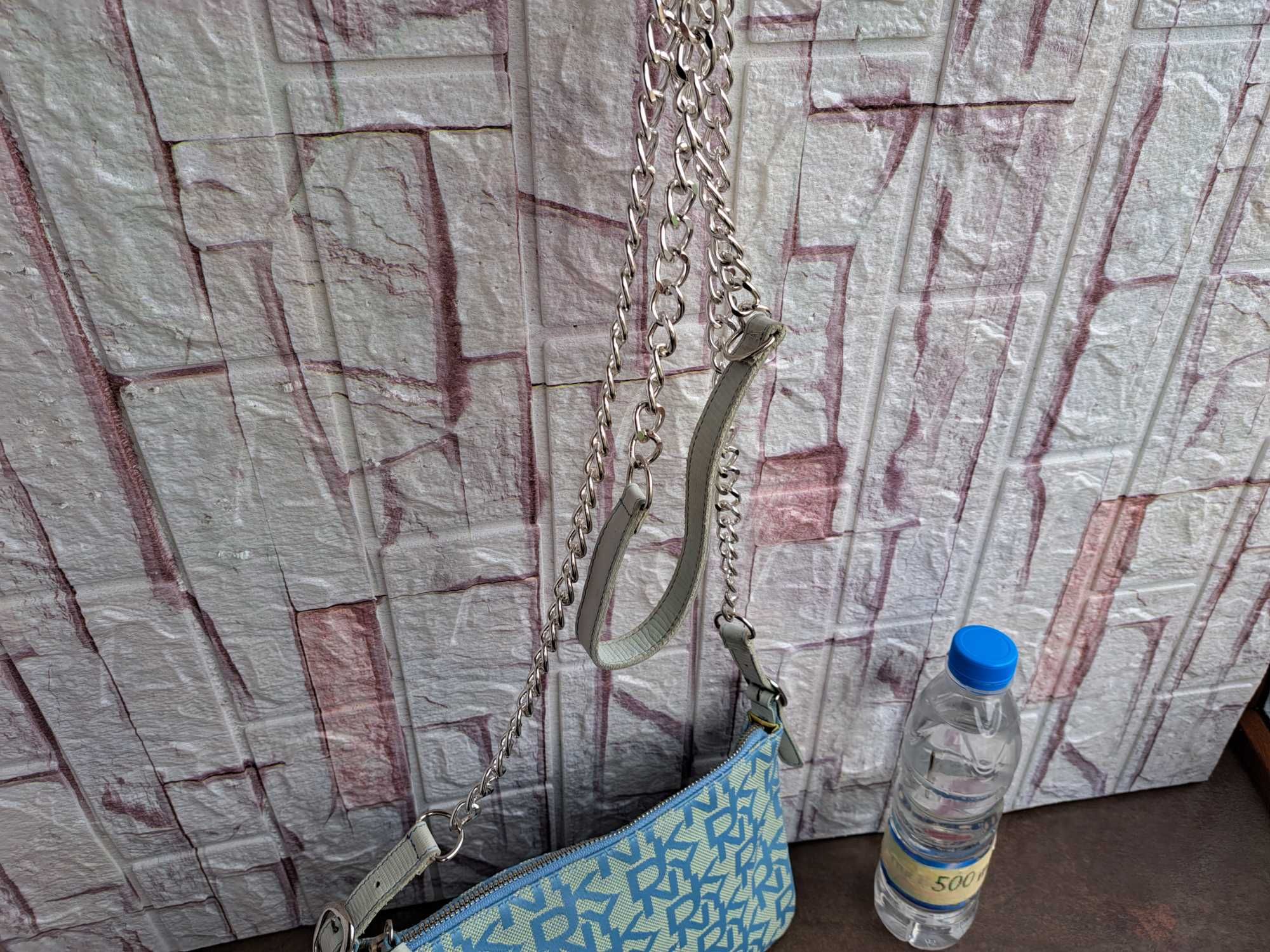 дамска чанта,DKNY  Donna Karan,текстилна малка чантичка,дона карън