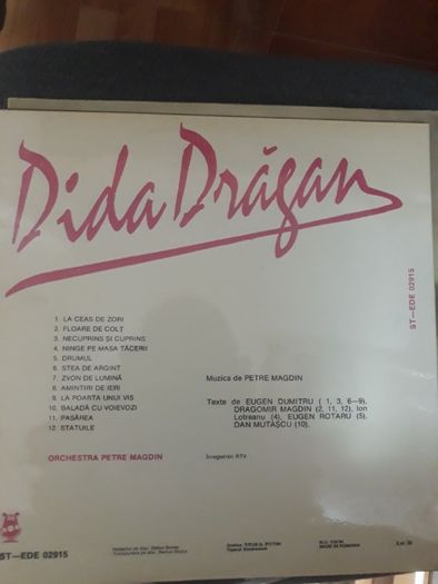 disc vinil:Carmen Radulescu, Dida Dragan si Angela Similea