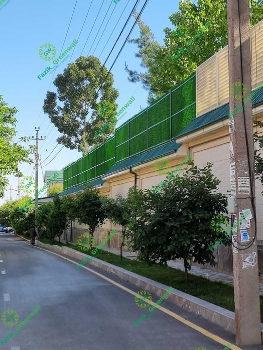 Yashil zabor / Искусственный кусты / Green Wall dekorativ setka