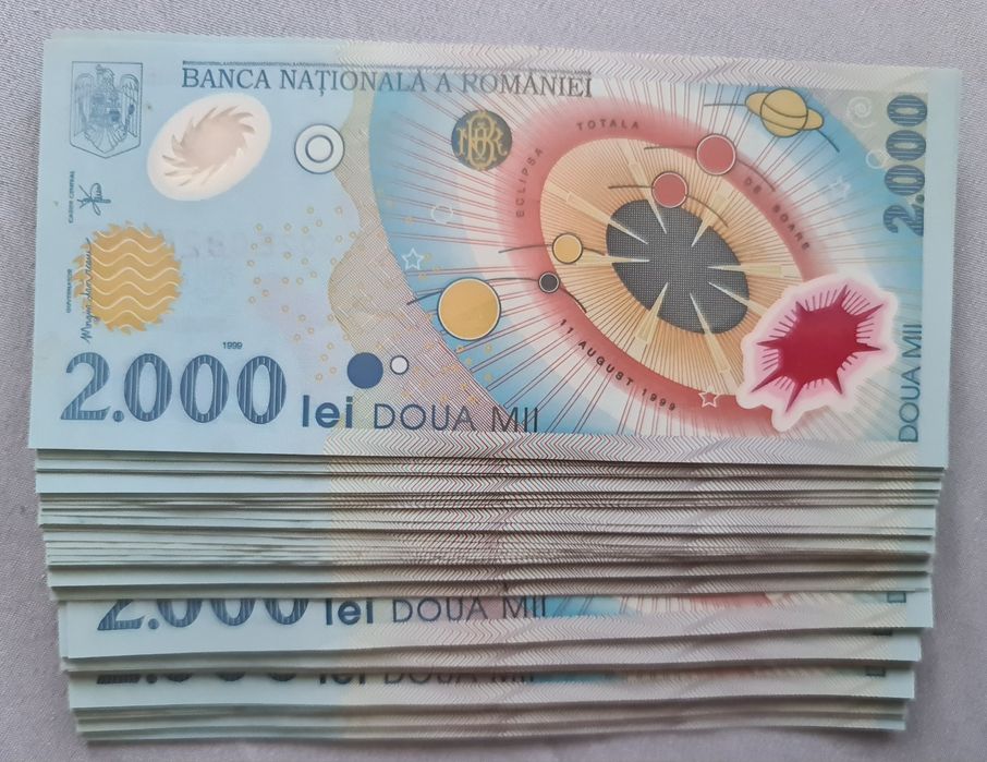 Bancnote cu eclipsa. 2000 lei