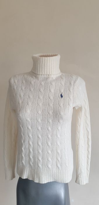 POLO Ralph Lauren Cable Wool / Cashmere / XS НОВО ОРИГИНАЛ Дамски Поло