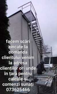 Scări zincate la comanda