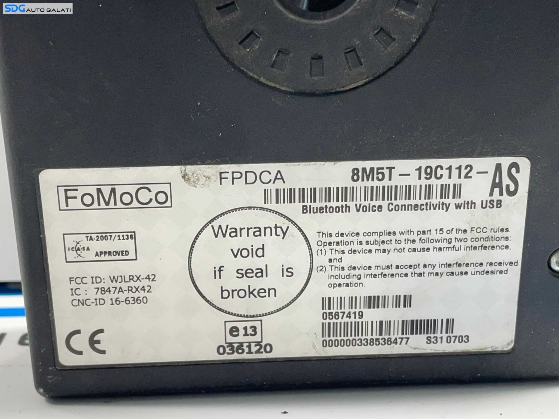 Unitate Modul Calculator Bluetooth Ford C-Max 2 2010 - 2019 Cod 8M5T-19C112-AS [L4264]