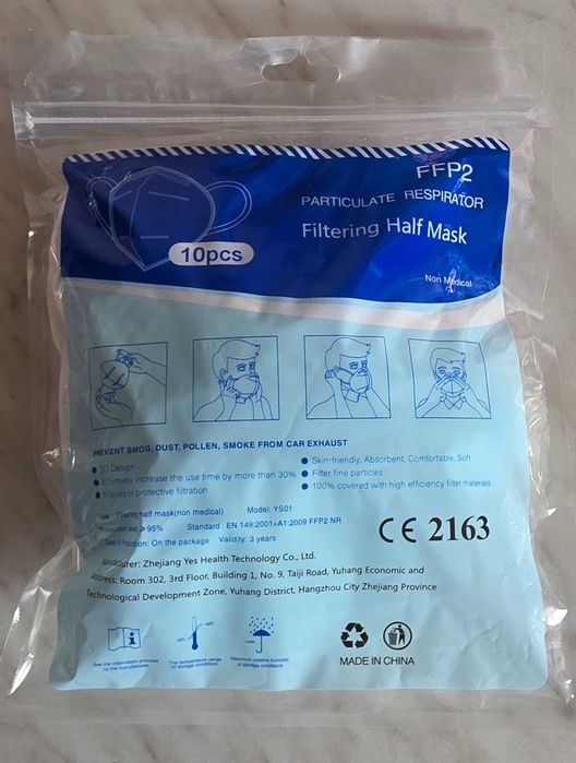 Set de 10 Masti FFP 2