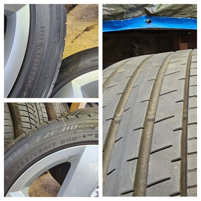 Jante aliaj 17" Volkswagen/Skoda Octavia/Seat cu anvelope 225/45/17