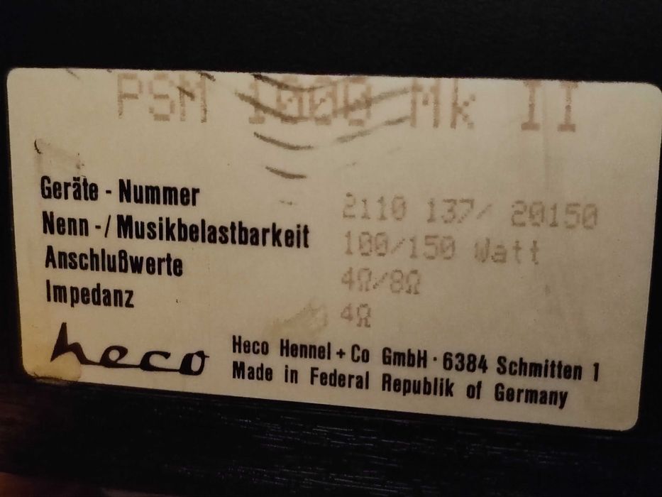 boxe Heco MK II seria 2, 100 wați bas 25cm NU JBL KEF BOSE B&W Sony