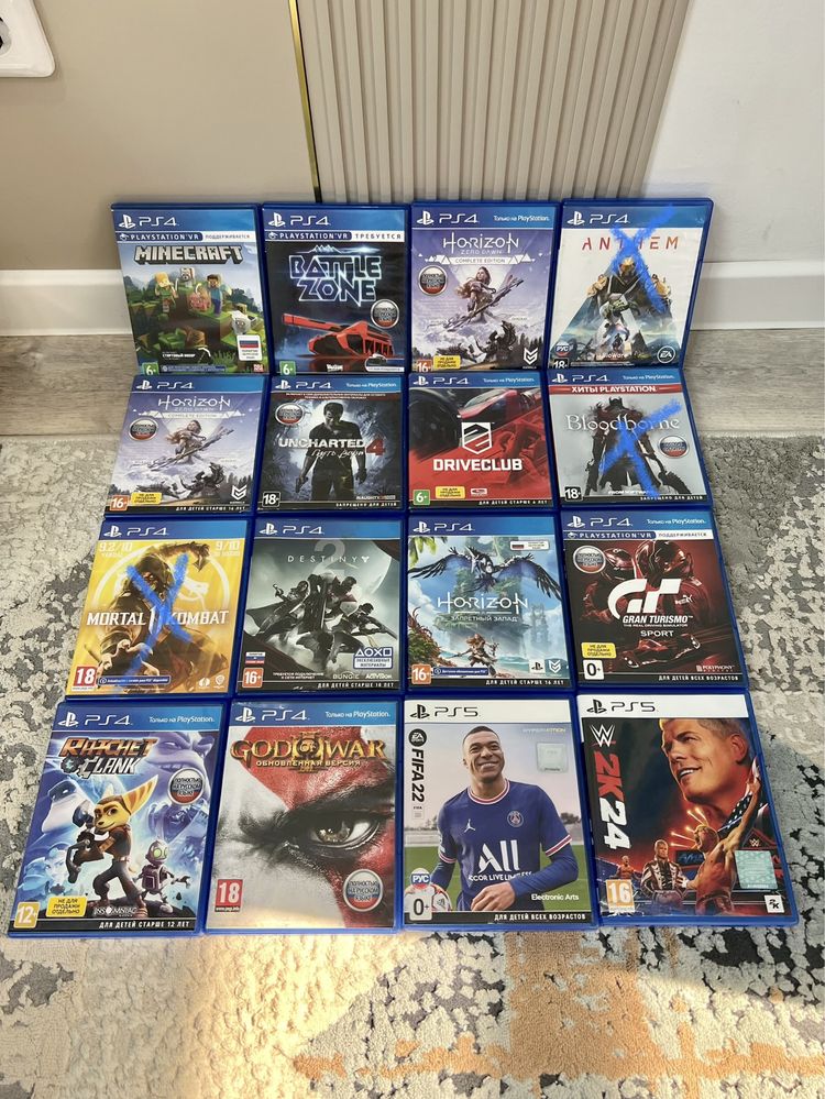Диски на PS4 по самой низкой цене