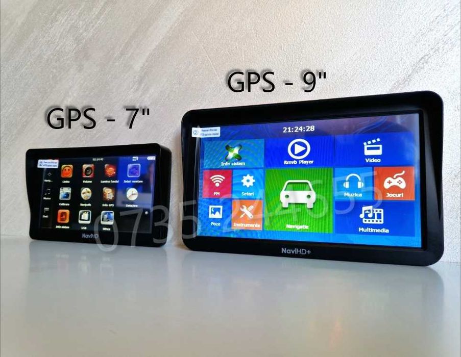 GPS Navigatii 7"-9"inch HD. Actualizat Truck,Camion,TIR. NOI. Garantie