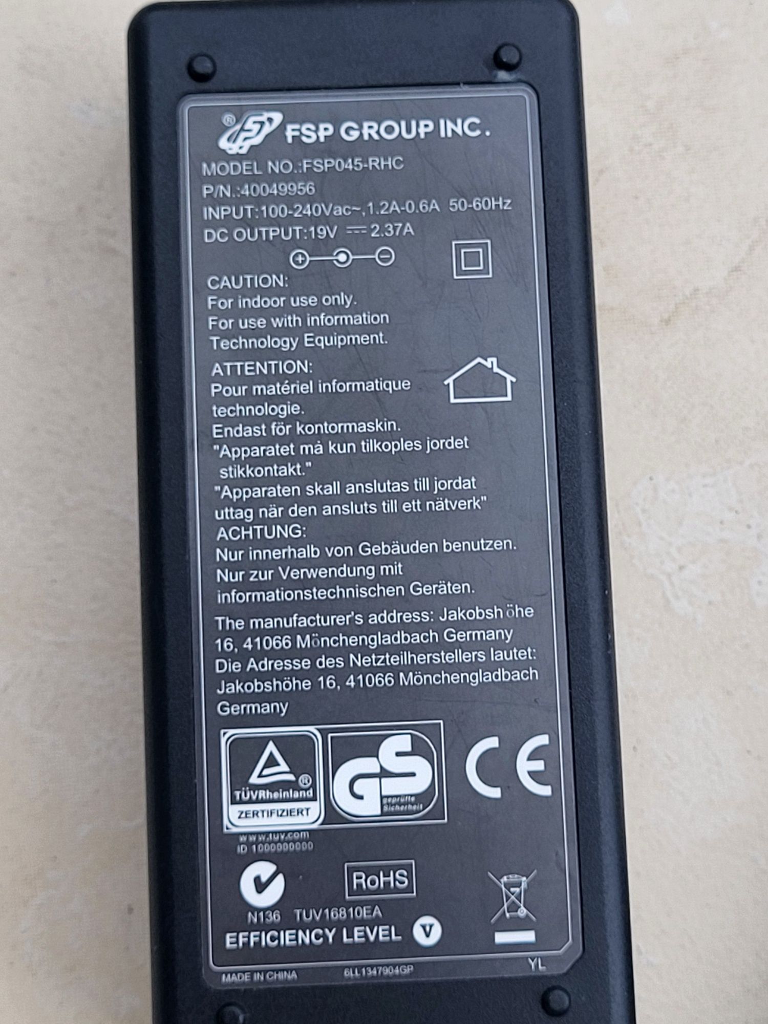 Incarcator laptop Medion 19V 2,37A 45W FSP model FSP045-RHC