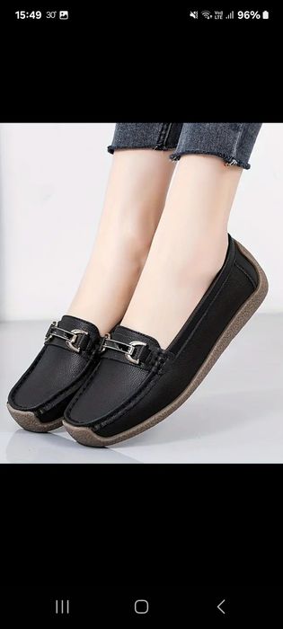 Mocasini damă negri eleganti