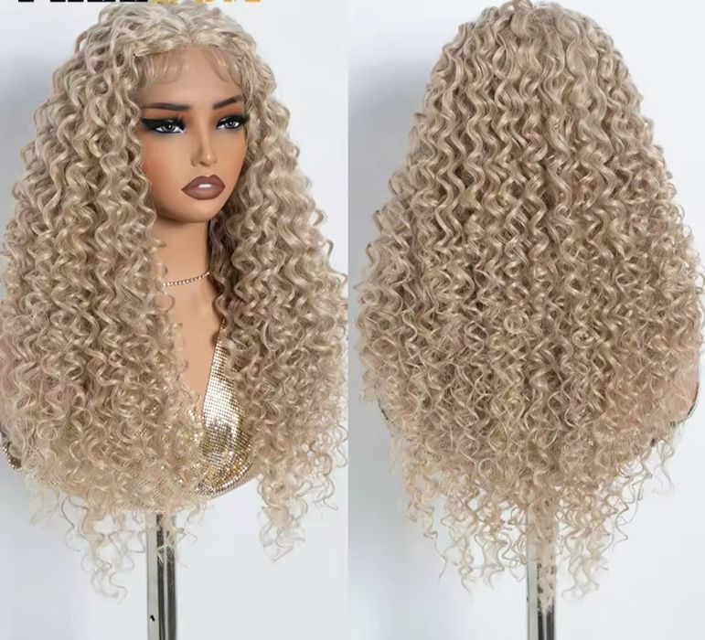 Peruca afro blond 30 inci