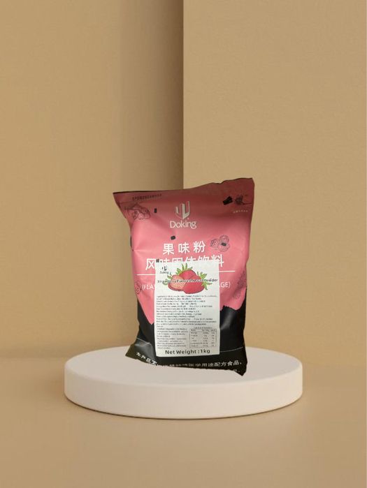 клубничный чай для приготовления Bubble tea