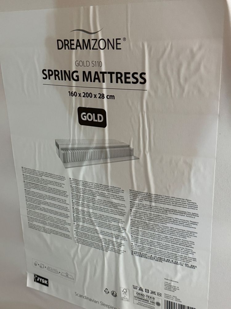 Като нов !!Матрак 160/200  dreamzone gold s110