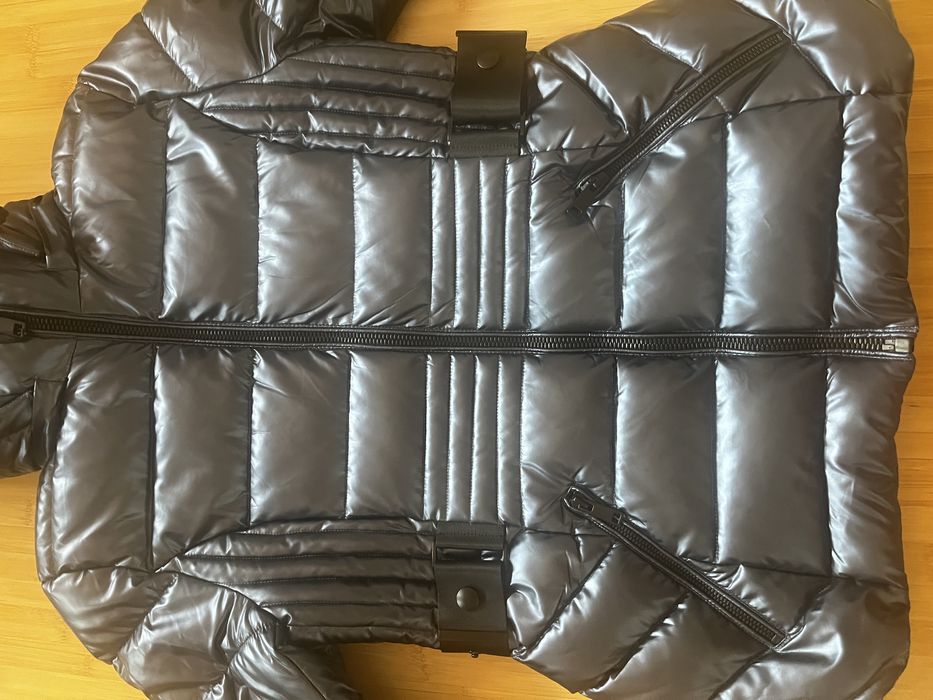 Geaca de dama albastru metalizat