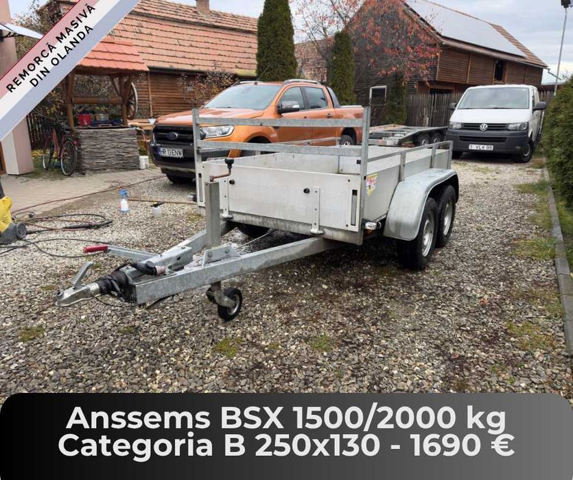 Remorci din Olanda de la 750 kg pana la 2700 kg