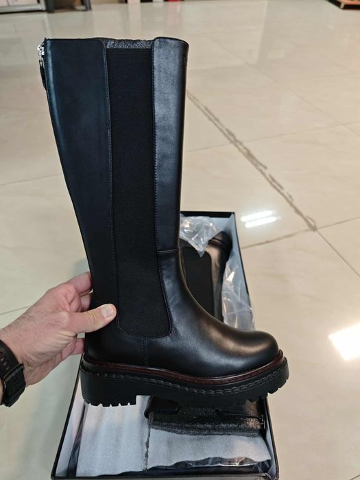 Дамски ботуши Prada Естествена Кожа