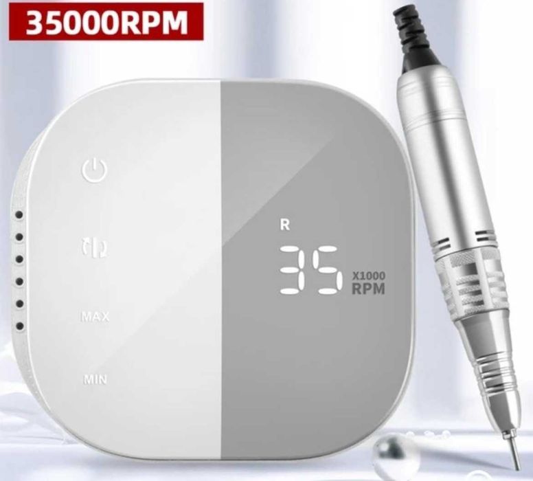 Електрическа пила за маникюр с дисплей и тъч скрийн 35 000 оборота