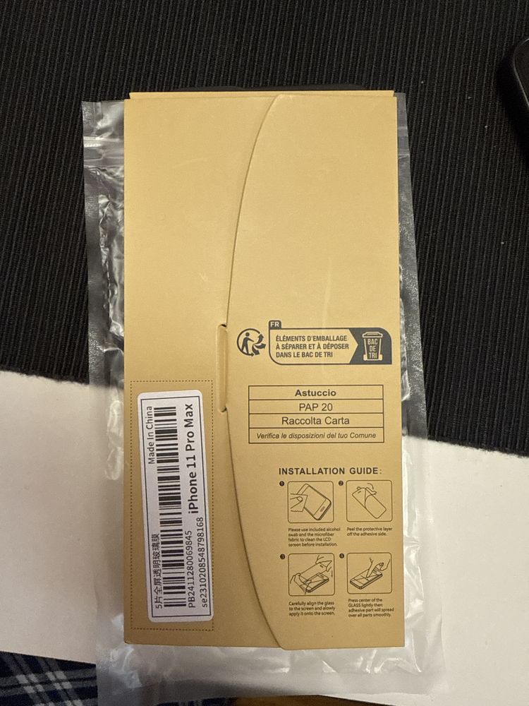 Силиконов кейс и 5бр. стъклени протектори за  Iphone 11 pro Max