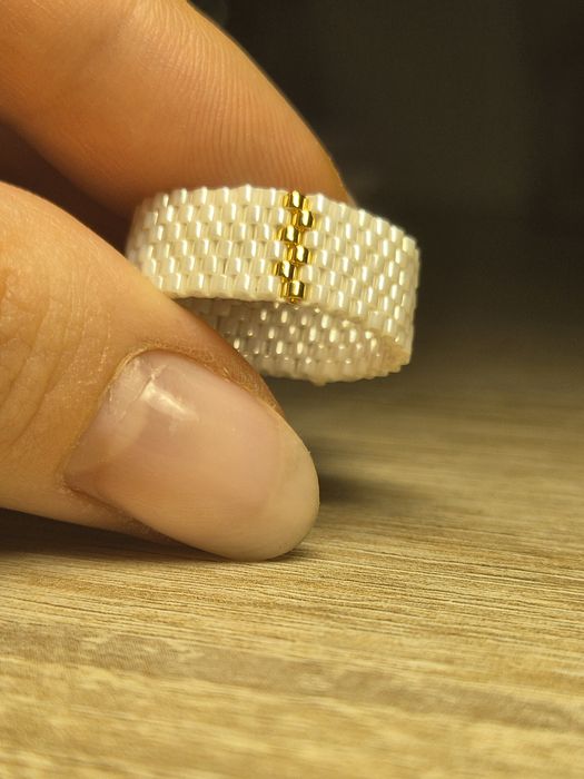 Inel din margele japoneze miyuki