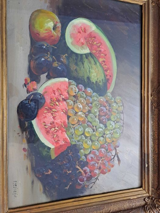 tablou pictura in ulei semnat F Dezideriu dimensiune 64/50 cm