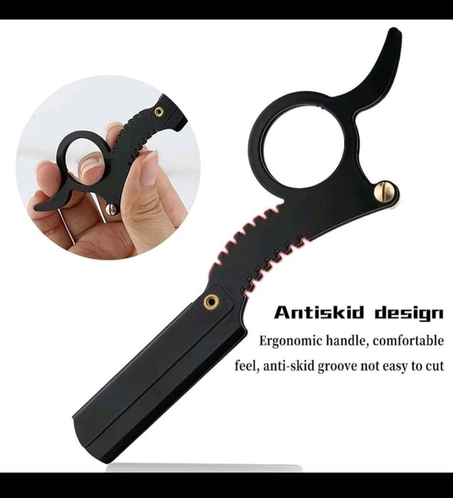 Brici metalic bărbierit profesional tuns barba,sprancene