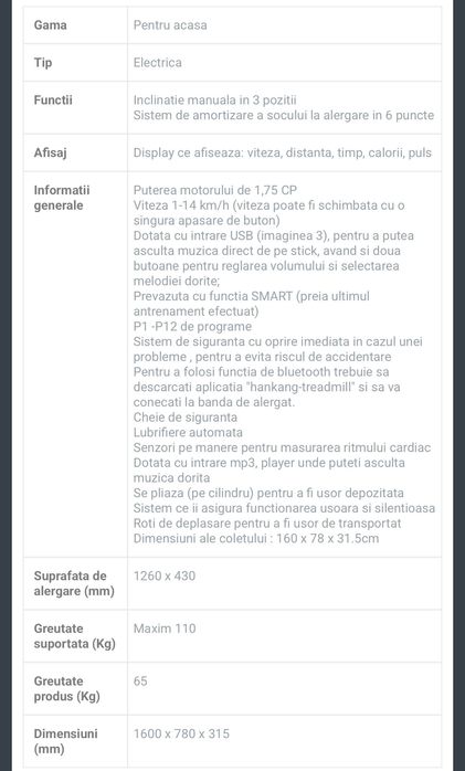 Vand banda de alergat FitTronic