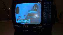 TV Alb Negru Portabil cu radio Colecție Vintage anii '90s