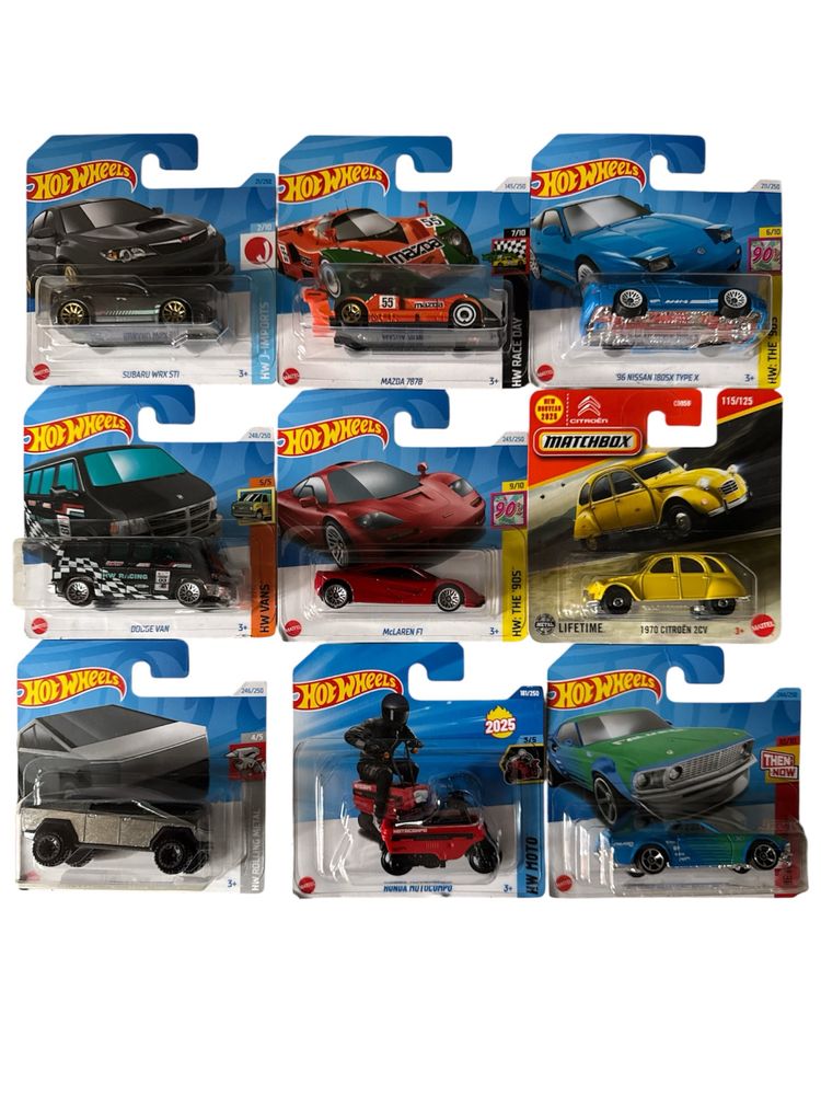 Hot wheels, 6 pack hot wheels silver series, maisto
