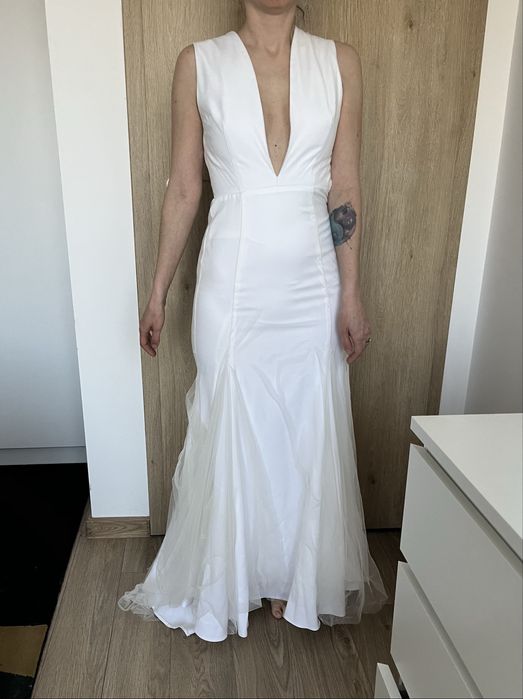 Rochie mireasa matase si tul marimea 34-36
