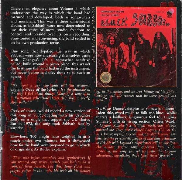 CD Black Sabbath - Vol 4 1972