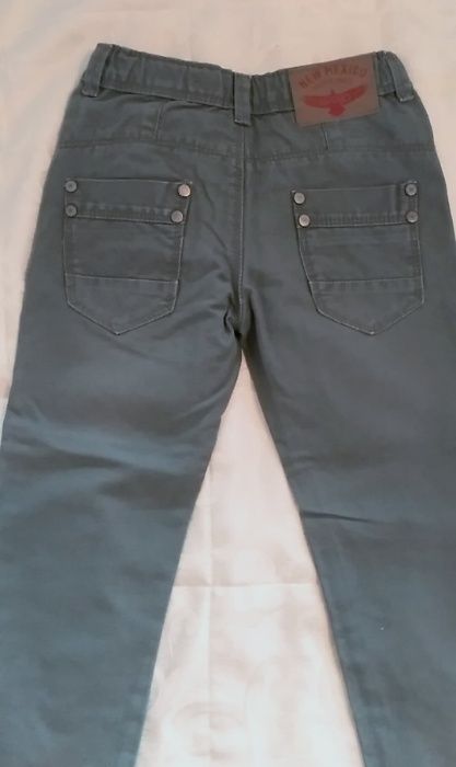 Pantalon copii - tip jeans culoare kaki "Original Marines"