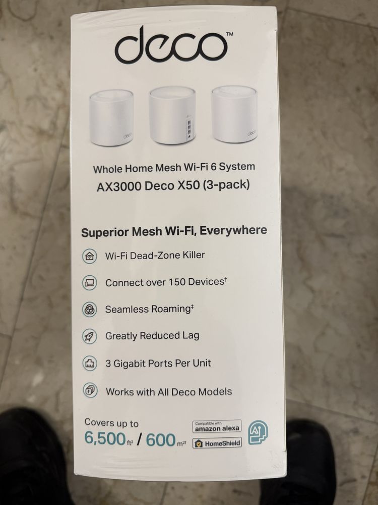 Sistem mesh tp link deco ax3000 x50 3 pack dual band wifi 6 sigilat