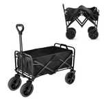 Carut/Carucior Camping de transport pliabil 4 roti cadru metalic 120L