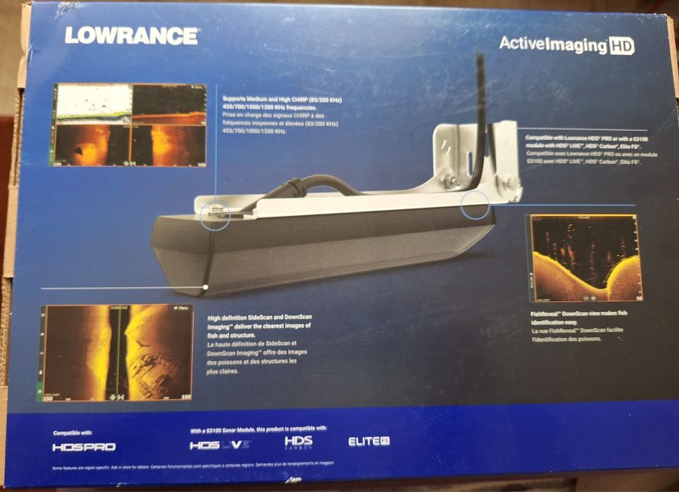 Sonda/transducer sonar pescuit Lowrance 3in1 HD