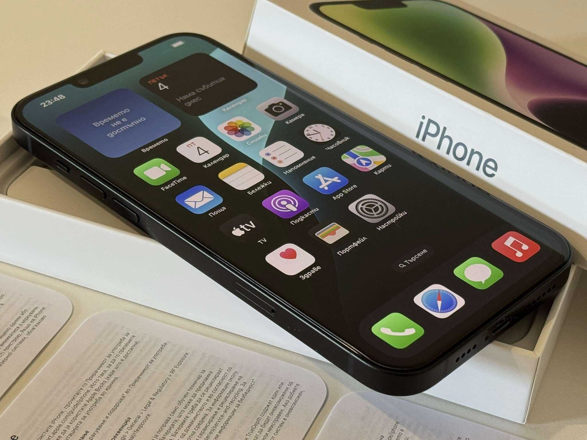 Бартер! Перфектен! iPhone 14 Plus Black (Черен)