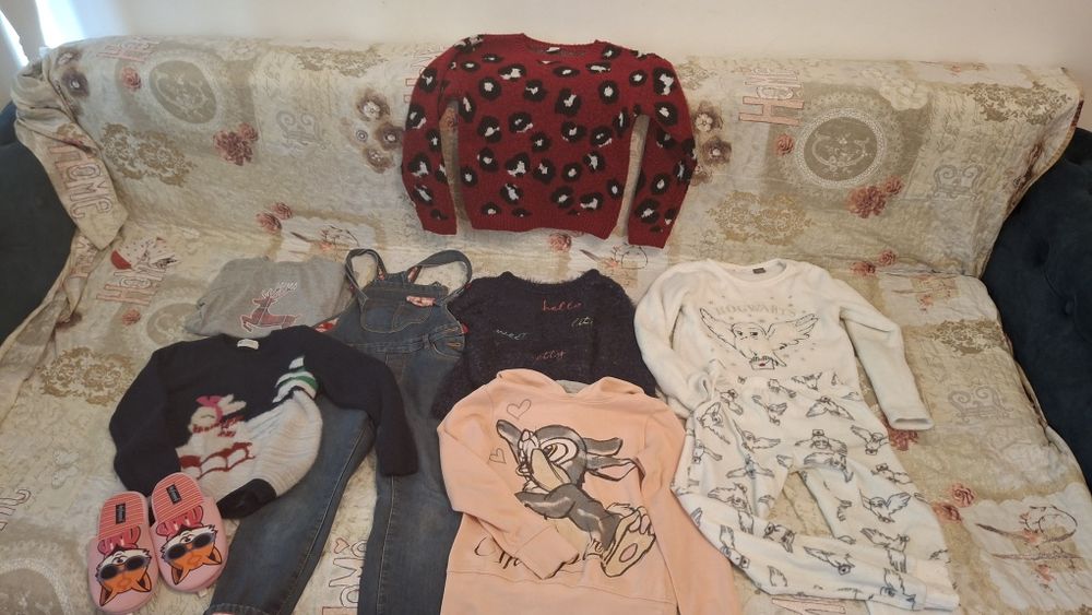 Lot haine fetite 7-8 ani toamnă-iarna