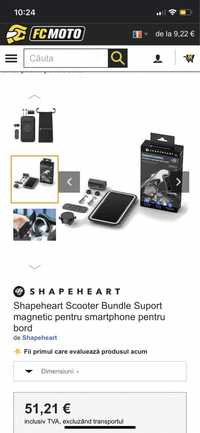 Shapeheart Scooter Bundle Suport magnetic pentru smartphone