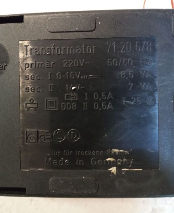 LGB Lehmann transformator 5003
alimentator/variator pentru trenuleț el