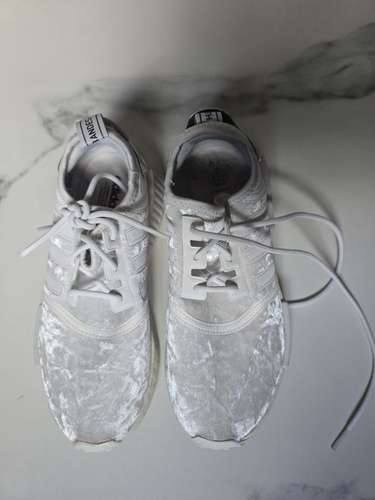Adidas, 38, fete, catifea albi