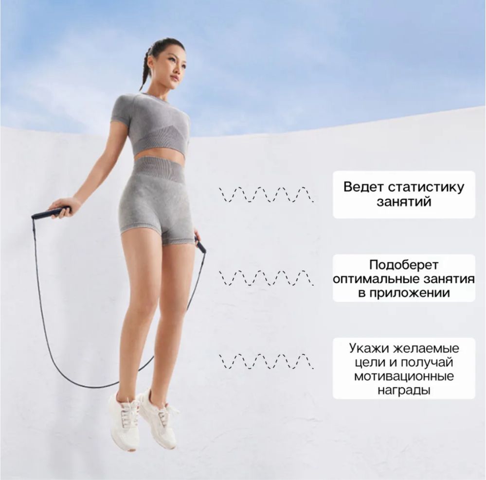 Умная скакалка Xiaomi Smart Skipping Rope Dark Blue БЕСПЛАТНАЯ доставк