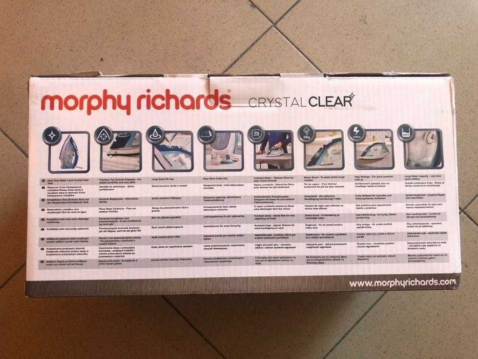 Fier de calcat Morphy Richards Crystal Clear Blue C55 300300, 2400W