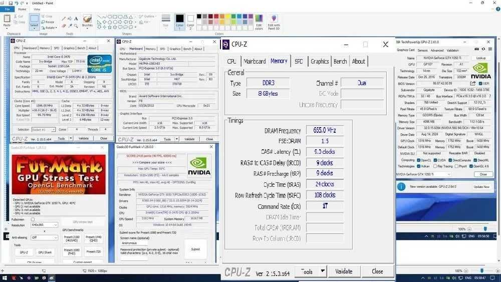 ГеймингPC i5-3470/4ядрен/GTX1050TI-4gb/8gbDDR3/64gbssd/500hdd/550WPSU