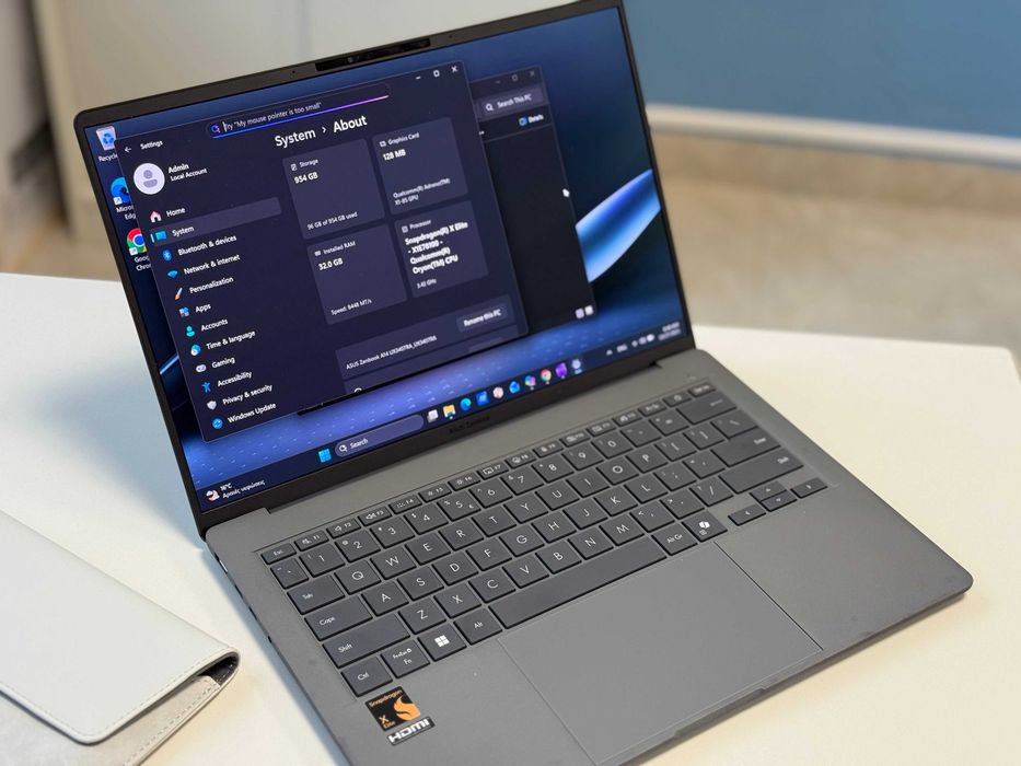 Laptop ASUS Zenbook UX3407RA, procesor Snapdragon® X Elite X1E 78 100