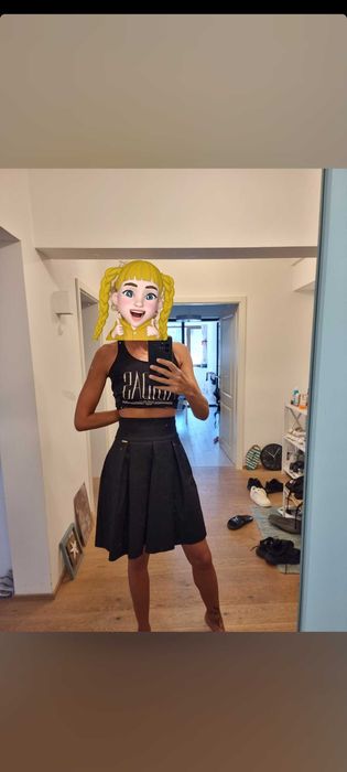 Fusta bsb , neagra, noua, cu eticheta