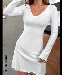 Бяла рокля трико
