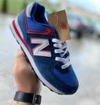 Adidasi New Balance 574 Albastru Rosu