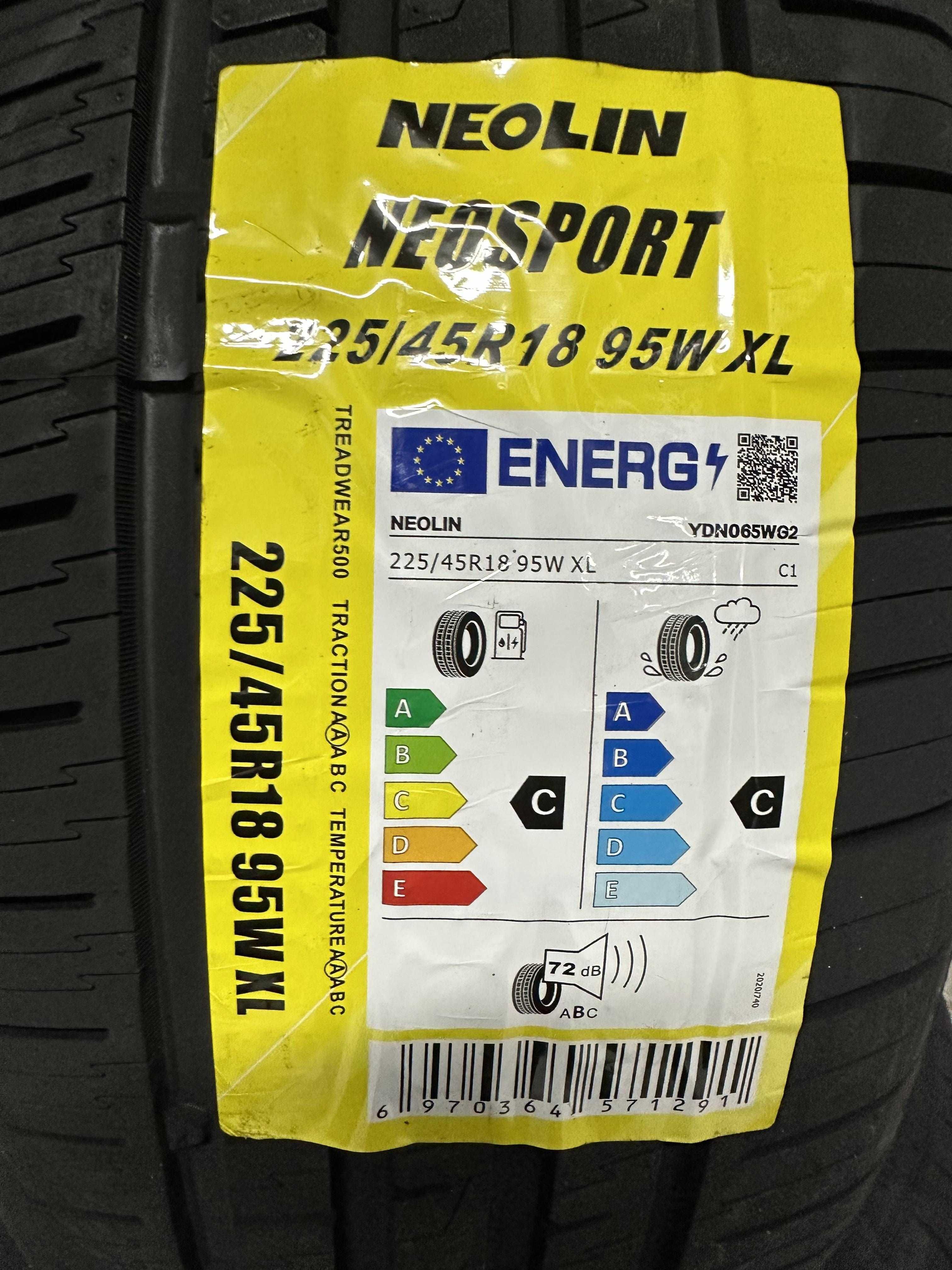 Нови летни гуми NEOLIN NEOSPORT 225/45R18 95W НОВ DOT