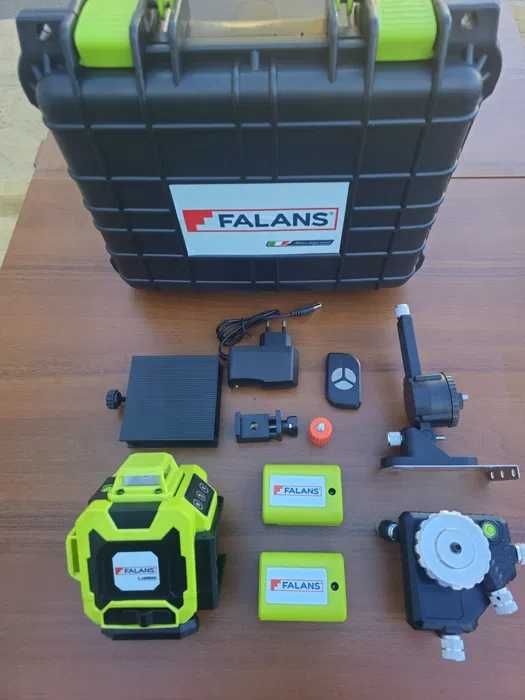 4D Лазерен нивелир Falans 16 линии + ПОДАРЪК батерия