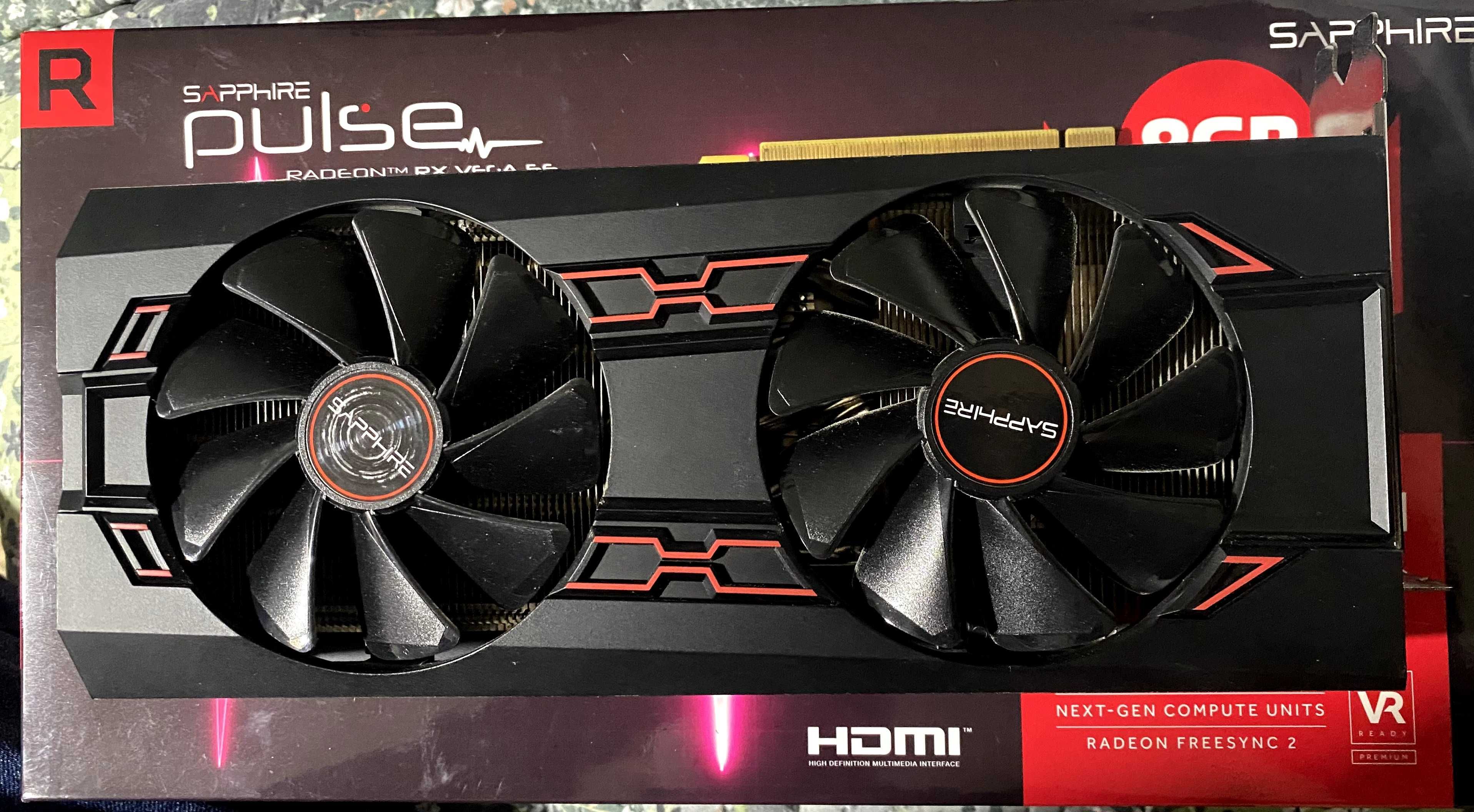 Sapphire PULSE de la ATI RADEON, RX VEGA 56 / 8GB GDDR5 / 2084-bit